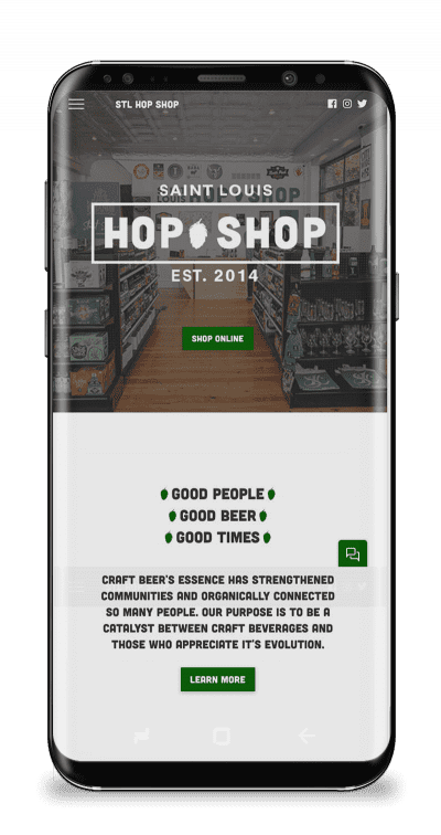 St. Louis Hop Shop Website