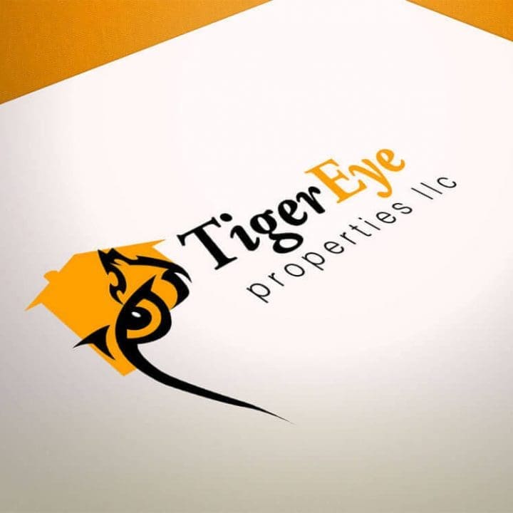 Tiger Eye Properties Log and Branding Design